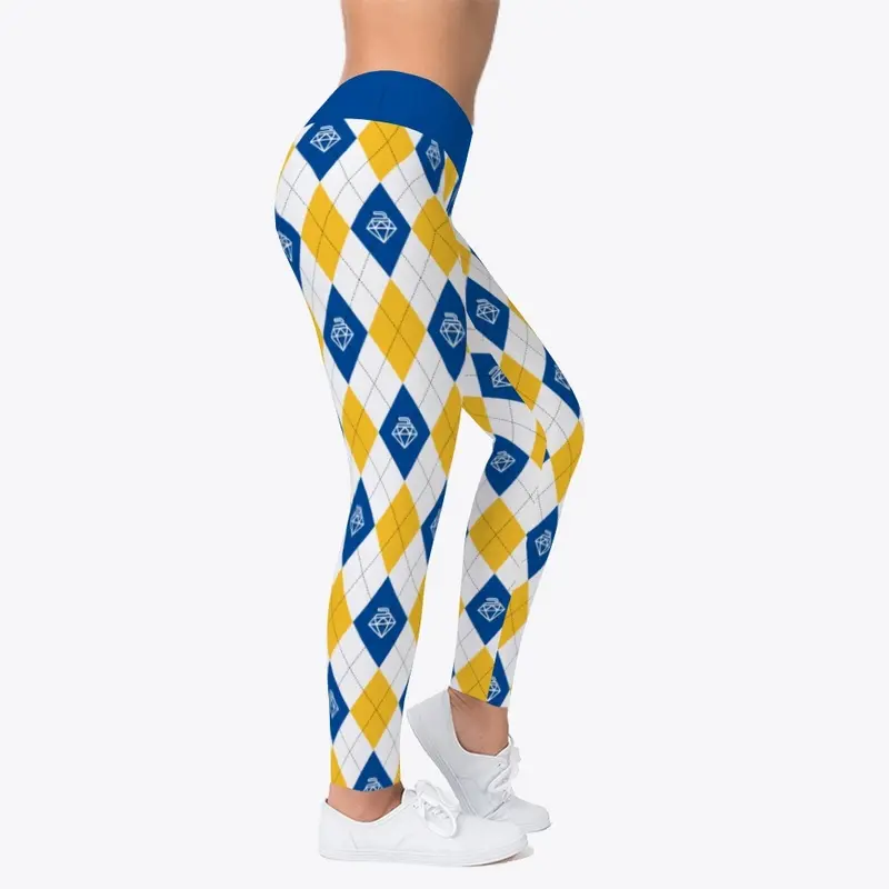 Diamond State Argyle Leggings